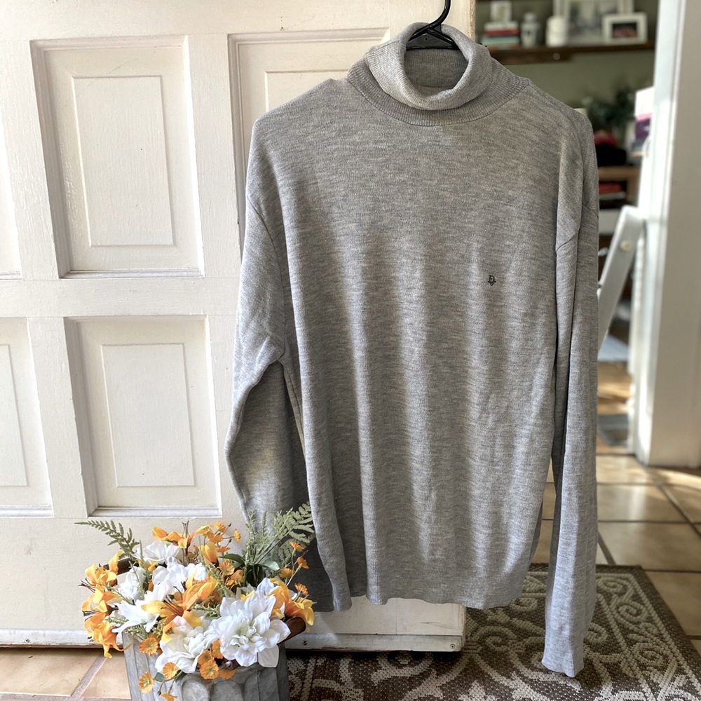 VTG Christian Dior gray turtleneck sweater